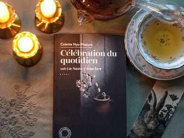 A quiet tea ritual with Oolong tea in a porcelain cup, inspired by Colette Nys-Mazure's Celebration of the Everyday.